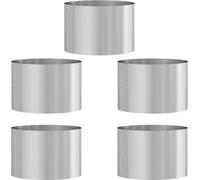vidaXL Planteuse de jardin 5 pcs Argent 30 x 30 x 20 cm Acier galvanisé