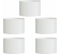 vidaXL Planteuse de jardin 5 pcs Blanc 30 x 30 x 20 cm Acier