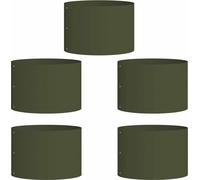 vidaXL Planteuse de jardin 5 pcs vert olive 30 x 30 x 20 cm Acier