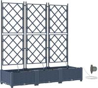 vidaXL Planteuse de jardin Gris 120 x 40 x 126 cm Acier