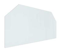 vidaXL Plaque de cheminée en verre transparent - 120 x 60 cm - Accessoire de cheminée en verre transparent - Protection moderne en verre - Intérieur, ignifuge