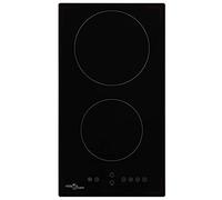 vidaXL Plaque de cuisson Céramique 2 brûleurs Contrôle tactile 3000 W 50783