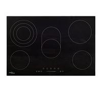vidaXL Plaque de Cuisson Céramique 5 Brûleurs Contrôle Tactile Table de Cuisson Chauffante Electrique Cuisine Maison Intérieur 90 cm 8500 W