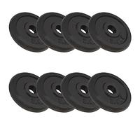 vidaXL Plaques de poids pour haltères 8 x 2,5 kg Fonte Musculation