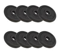 Vidaxl Plaque De Poids 8 Pcs 8x2,5 Kg Fonte