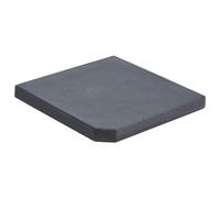 vidaXL Socle de parasol Noir 47x47x4,5 cm Granite 313669