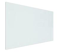 vidaXL Plaque de verre pour cheminée rectangulaire 80x50 cm 324121