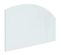 vidaXL Plaque de Verre pour Cheminée Revêtement de Sol Plancher Plaque de Base de Foyer Pare-feu Protection Contre Etincelles 100x60 cm