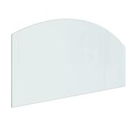 vidaXL Plaque de Verre pour Cheminée Revêtement de Sol Plancher Plaque de Base de Foyer Pare-feu Protection Contre Etincelles 100x50 cm