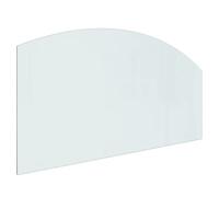 vidaXL Plaque de Verre pour Cheminée Revêtement de Sol Plancher Plaque de Base de Foyer Pare-feu Protection Contre Etincelles 120x60 cm