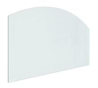 vidaXL Plaque de Verre pour Cheminée Revêtement de Sol Plancher Plaque de Base de Foyer Pare-feu Protection Contre Etincelles 100x60 cm
