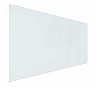 vidaXL Plaque en Verre de cheminée Transparent 100 x 50 cm Verre