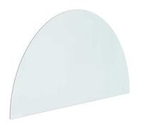 vidaXL Plaque en Verre de cheminée Transparent 1000 x 600 mm Verre
