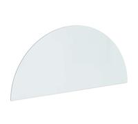 vidaXL Plaque en Verre de cheminée Transparent 1200 x 500 mm Verre, Accessoire de cheminée Chic, écran en Verre déco, Panneau intérieur, Protection Moderne au Sol