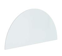 vidaXL Plaque en Verre de cheminée Transparent 1200 x 600 mm Verre, Accessoire de cheminée Chic, écran en Verre déco, Panneau intérieur, Protection Moderne au Sol