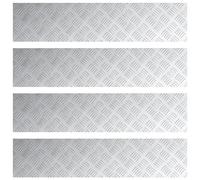 vidaXL Plaques de Vérification en Aluminium 4 pcs Antidérapantes 90x20 cm