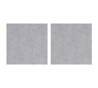 Vidaxl Plaques En Aluminium À Motifs - 2 Pièces, Antidérapantes, 30x30 Cm