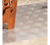 vidaXL Plaques en Aluminium Antidérapantes à Motif Diamant - 4 pcs 90x40 cm