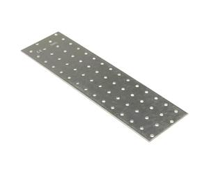 vidaXL Plaques Perforées 20 pcs, Platines d'Assemblage avec Trous, Plaques de Jonction, Supports de Fixation Plates, 2 mm 240x80 mm Acier Galvanisé