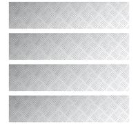 vidaXL Plaques striées en Aluminium 4 pcs antidérapantes 90x20 cm