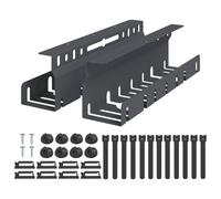 vidaXL Plateau de gestion de câbles sous le bureau 2 pc Anthracite