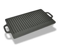 vidaXL Plateau de gril réversible en fonte 50 x 23 cm