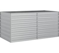 vidaXL Plateau de jardin 160x80x77 cm Acier galvanisé argenté