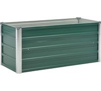 vidaXL Plateau de jardin Acier galvanisé 100x40x45 cm Vert