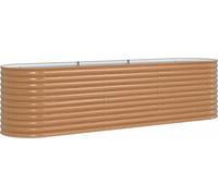 vidaXL Lit surélevé Effet Bois Métal 320 X 80 X 81 cm Durable