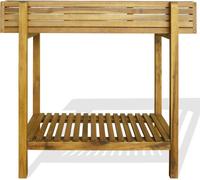 Vidaxl Lit Surélevé De Jardin Bois Massif D'acacia Et Zinc