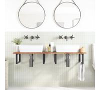vidaXL Plateau de lavabo enduit d'huile 120x50x2 cm bois massif acacia