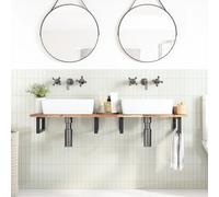 vidaXL Plateau de lavabo non traité 140x40x2 cm bois massif acacia