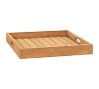 vidaXL Plateau de service 50x50 cm Bois de teck massif