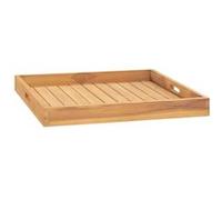 vidaXL Plateau de service 60 x 60 cm en teck massif
