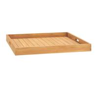 vidaXL Plateau de service 70x70 cm Bois de teck massif