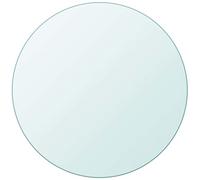 vidaXL Dessus de table rond en verre trempé Ø 40 cm Transparent