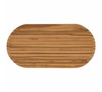 vidaXL Plateau de Table 100 x 50 x 3,5 cm Ovale Bois de Teck Massif, Surface en Teck Chic, Plateau Moderne pour Table à Manger, Meuble Pratique et Tendance