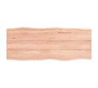 vidaXL Plateau de table 100x40x2 cm Chêne massif traité bord d'arbre