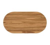 vidaXL Plateau de Table 110 x 55 x 3,5 cm Ovale Bois de Teck Massif, Surface en Teck Chic, Plateau Moderne pour Table à Manger, Meuble Pratique et Tendance