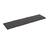 vidaXL Plateau de table 220x60x(2-6) cm Bois massif traité bord d'arbre