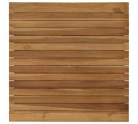 vidaXL Plateau de Table 60 x 60 x 3,5 cm Carré Bois de Teck Massif, Table en Teck, Design Moderne, Meuble pour la Maison, Bureau intérieur, extérieur, Surface Marron