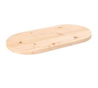 vidaXL Plateau de table 60×30×2,5 cm en bois de pin massif ovale