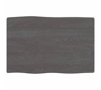 vidaXL Plateau de table 60x40x2 cm Chêne massif traité bord d'arbre