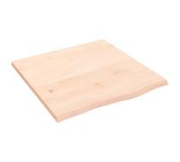 vidaXL Plateau de table 60x60x2 cm Chêne massif non traité