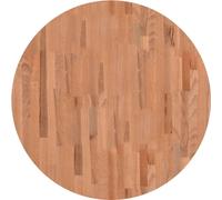 Vidaxl Dessus De Table Ø80x1,5 Cm Rond Bois Massif De Hêtre Multicolore
