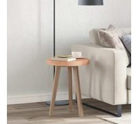 vidaXL Plateau de table Autre Marron clair Ø 40 x 4 cm Chêne massif