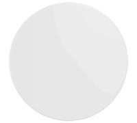 vidaXL Plateau de Table Blanc Brillant 60 x 60 x 1,5 cm, Table Ronde élégante pour Jardin, mobilier d'extérieur, Surface en Bois Durable, Parfaite pour Les Repas en terrasse