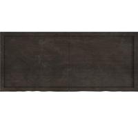 vidaXL Plateau de table brun foncé 140x60x(2-6)cm Chêne massif