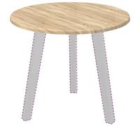 vidaXL Plateau de table Chêne Sonoma Ø50 x 1,5 cm – Bois d'ingénierie, design minimaliste