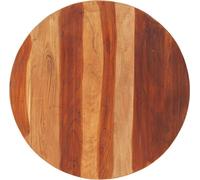 vidaXL Plateau de table en bois de rose massif rond 25-27 mm 70 cm
